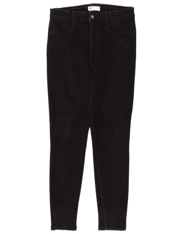 Zara Womens Skinny Jeans EU 42 Large W32 L28 Black Cotton