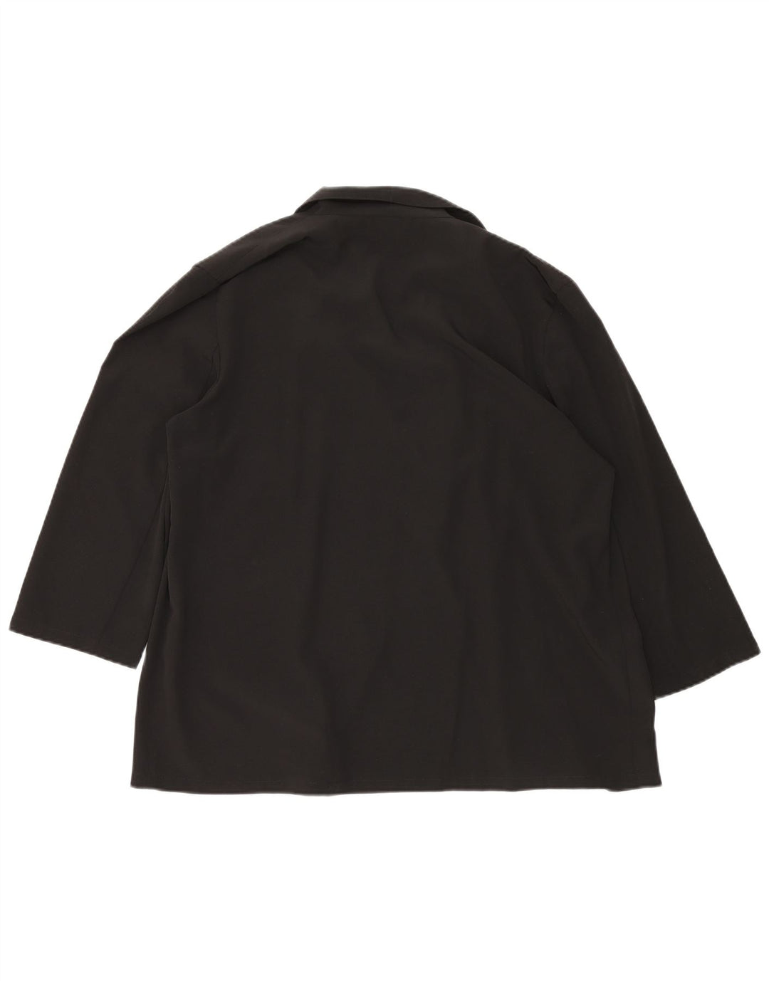 VINTAGE Womens Open Blazer Jacket UK 20 2XL Black