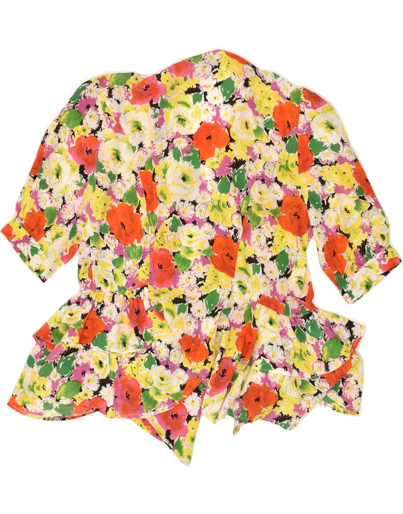 FIORELLA RUBINO Womens Shirt Blouse UK 12 Medium Multicoloured Floral | Vintage Fiorella Rubino | Thrift | Second-Hand Fiorella Rubino | Used Clothing | Messina Hembry 