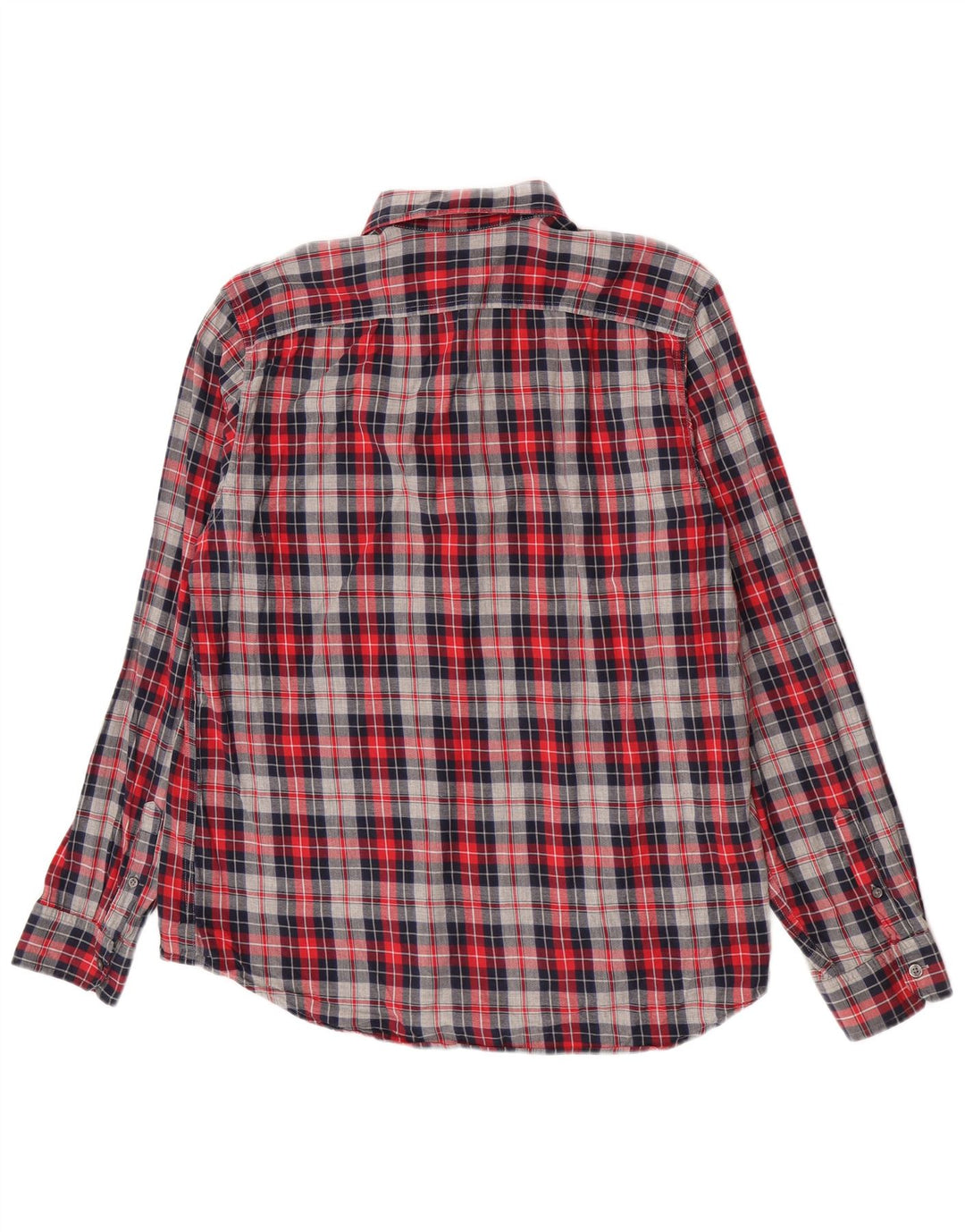 Gap Mens Flannel Shirt Large Red Check Cotton