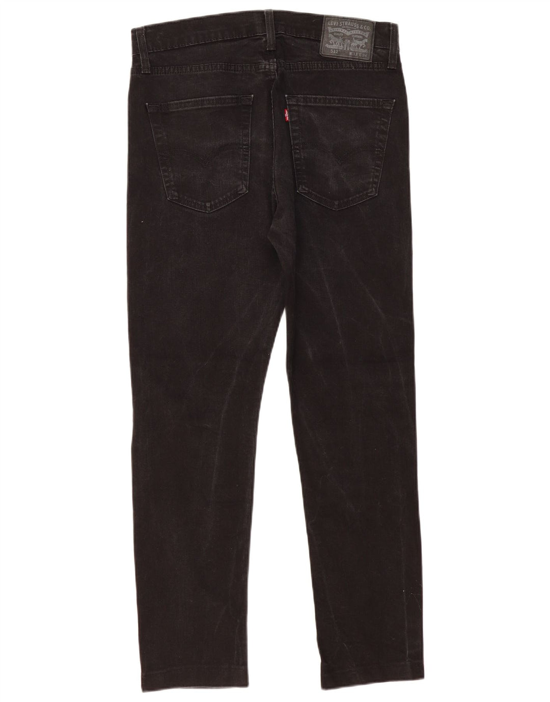 Levi's Mens 512 Slim Tapered Jeans W33 L30 Black Cotton