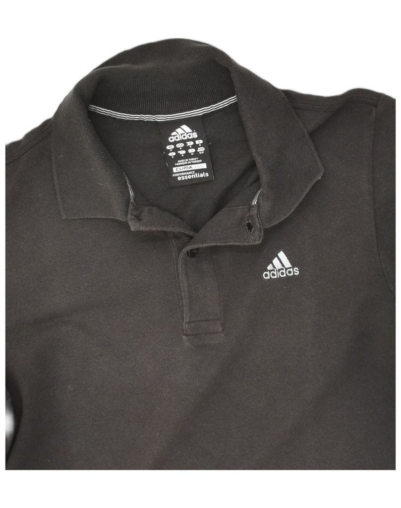 ADIDAS Mens Clima 365 Polo Shirt Small Black Cotton | Vintage Adidas | Thrift | Second-Hand Adidas | Used Clothing | Messina Hembry 