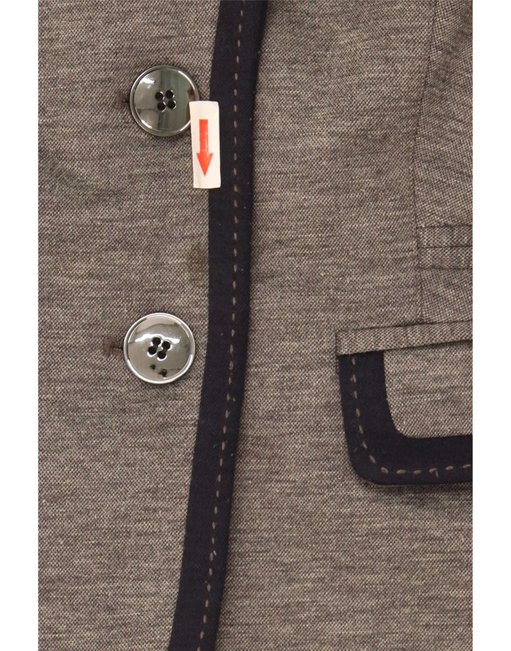 Marks & Spencer Womens Autograph 2 Button Blazer Jacket UK 12 Medium Grey