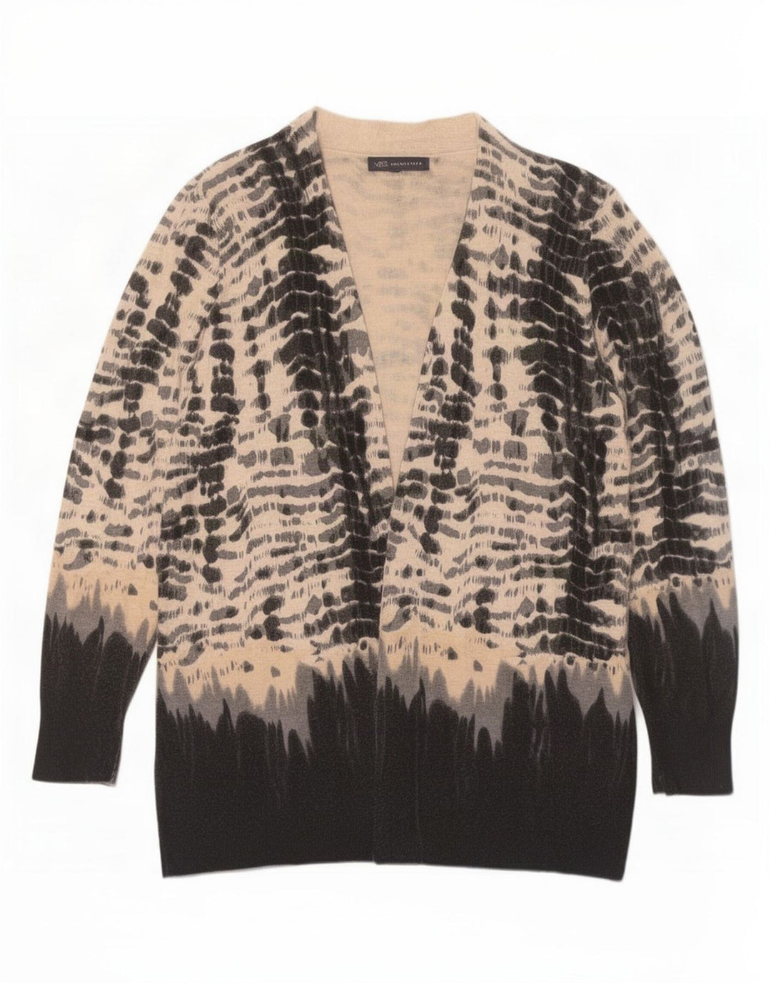 Marks & Spencer Womens Longline Cardigan Sweater UK 16 Large Multicoloured