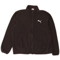 PUMA Mens Fleece Jacket 2XL Black Polyester