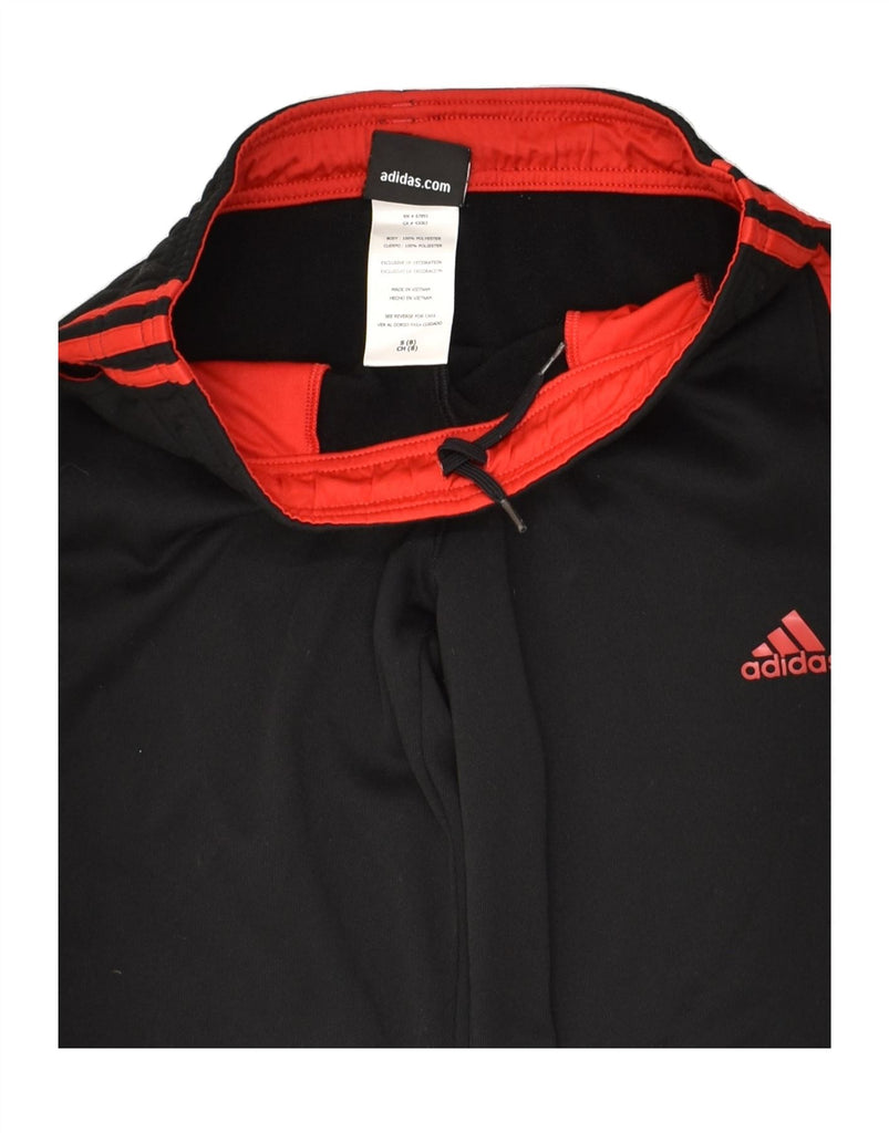 ADIDAS Boys Tracksuit Trousers 7-8 Years Small  Black Polyester | Vintage Adidas | Thrift | Second-Hand Adidas | Used Clothing | Messina Hembry 