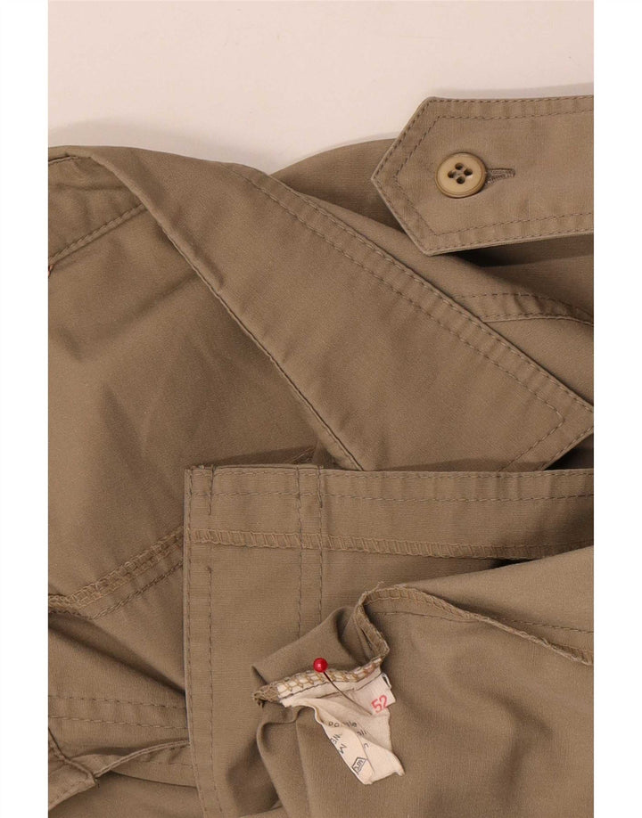 Vintage Mens Military Utility Jacket UK 38 Medium Beige