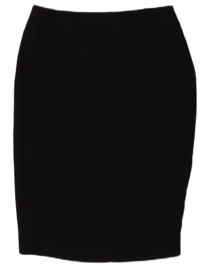 Marks & Spencer Womens Pencil Skirt UK 12 Medium W30 Black Polyester