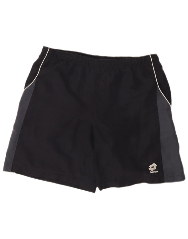 Lotto Mens Sport Shorts Medium  Black Colourblock