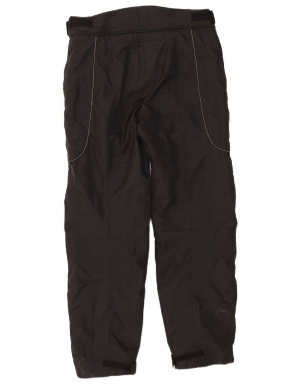 Prexport Mens Straight Moto Racer Trousers Large W32 L27 Black Polyester