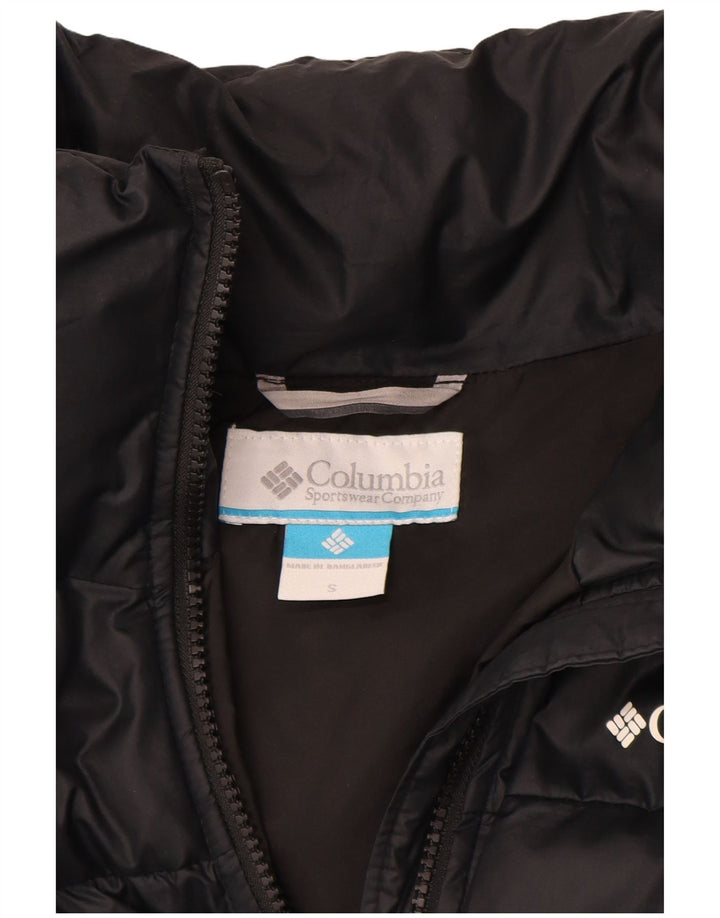 Columbia Womens Crop Padded Jacket UK 10 Small Navy Blue Polyester