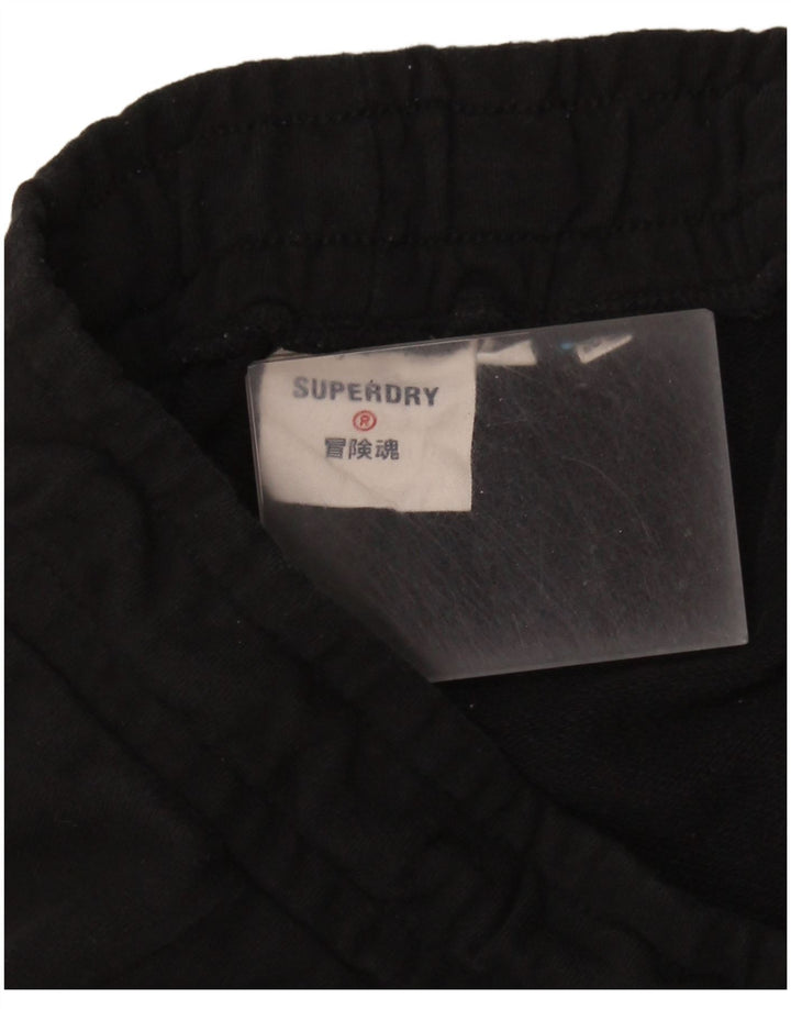 Superdry Womens Tracksuit Trousers UK 10 Small Black
