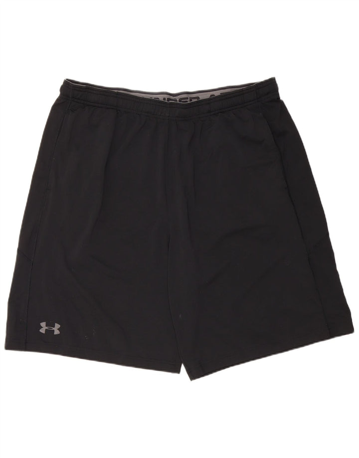 UNDER ARMOUR Mens Heat Gear Sport Shorts XL  Black Polyester