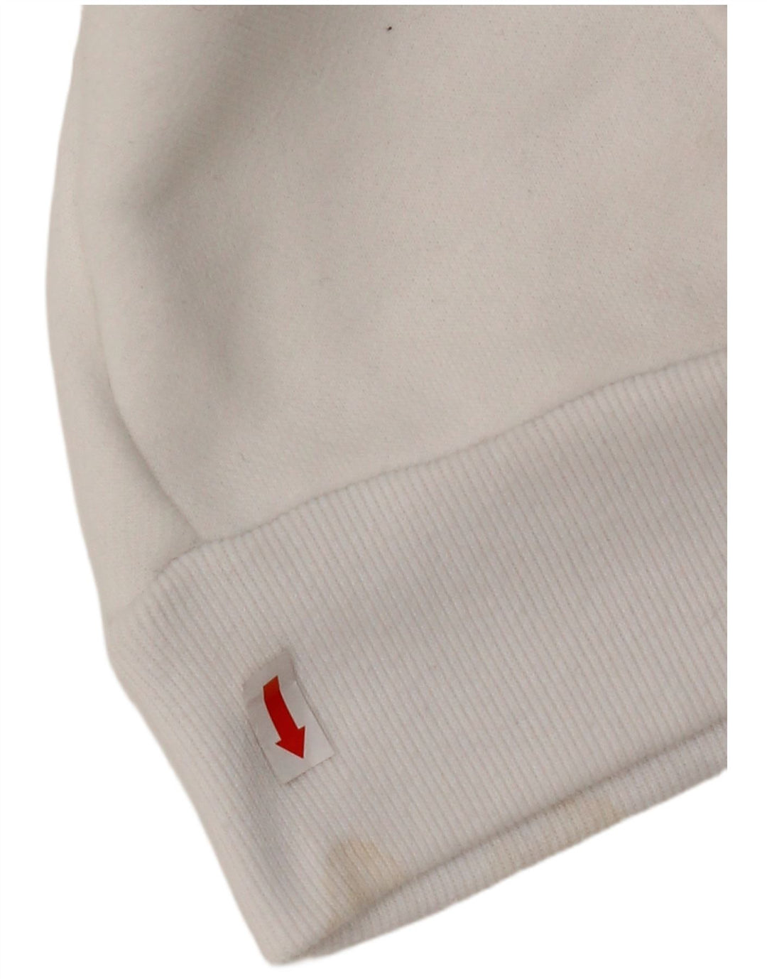 HOLLISTER Mens Hoodie Jumper Large White Cotton