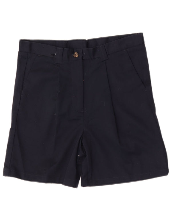 Izod Girls Pegged Chino Shorts 15-16 Years W28 Navy Blue Polyester