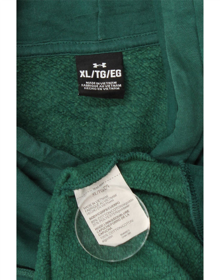 Under Armour Mens Hoodie Jumper XL Green Cotton