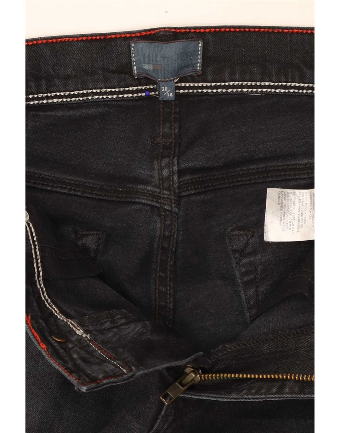 Tommy Hilfiger Womens Slim Jeans W30 L34 Black Cotton