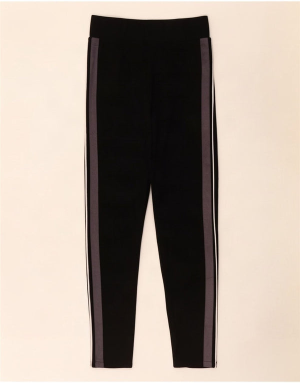 Marks & Spencer Womens Leggings UK 10 Small Black Colourblock Viscose