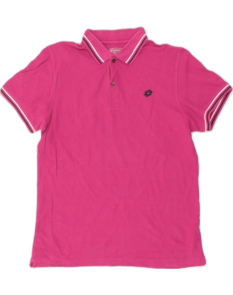 LOTTO Mens Polo Shirt XL Pink Cotton | Vintage Lotto | Thrift | Second-Hand Lotto | Used Clothing | Messina Hembry 