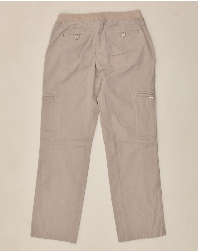 L.L.BEAN Womens Straight Cargo Trousers US 6 Medium W28 L28 Grey Cotton | Vintage L.L.Bean | Thrift | Second-Hand L.L.Bean | Used Clothing | Messina Hembry 