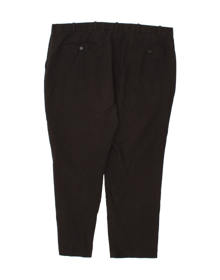 IZOD Mens Slim Suit Trousers W42 L30 Black Polyester Vintage Izod and Second-Hand Izod from Messina Hembry 