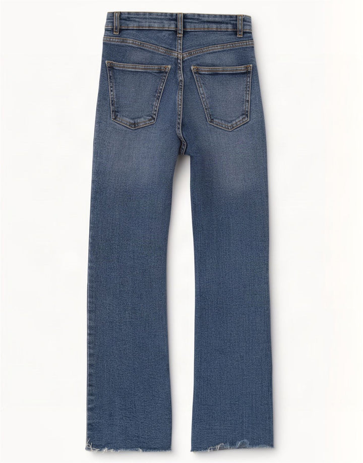 Zara Womens Flared Jeans EU 32 2XS W22 L25 Blue