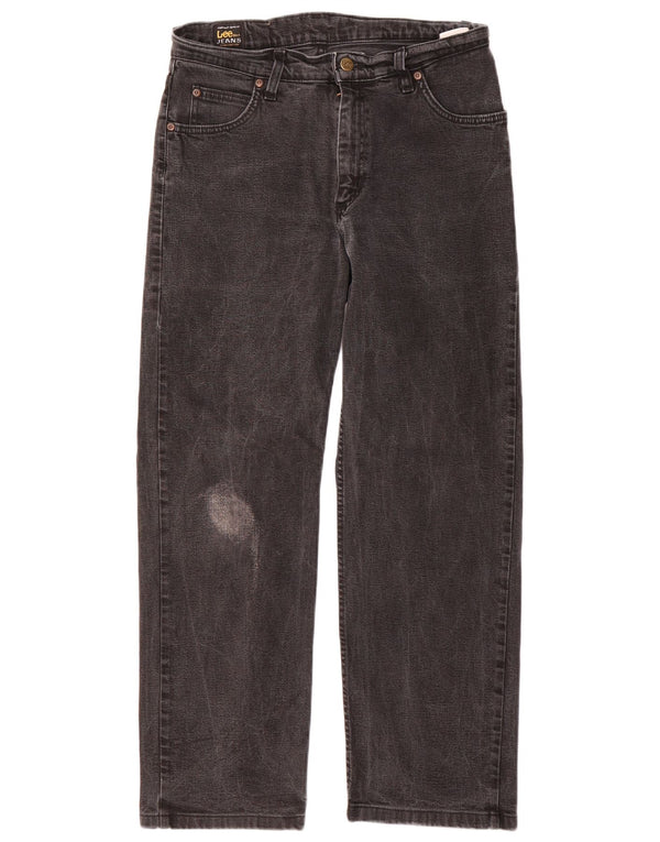 Lee Mens Straight Jeans W30 L27 Grey Cotton