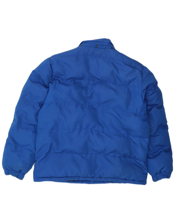 Reebok Mens Padded Jacket UK 42 XL Blue Polyester