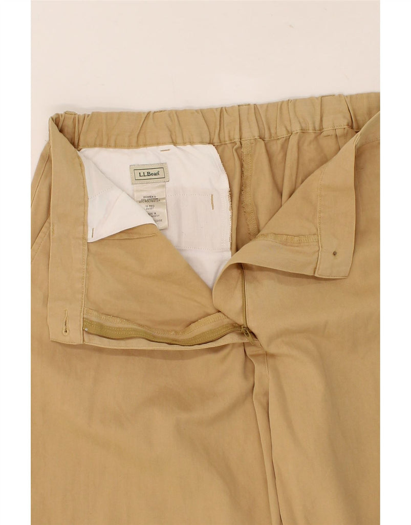 L.L.BEAN Womens Straight Chino Trousers US 18 2XL W36 L30 Beige Cotton Vintage L.L.Bean and Second-Hand L.L.Bean from Messina Hembry 