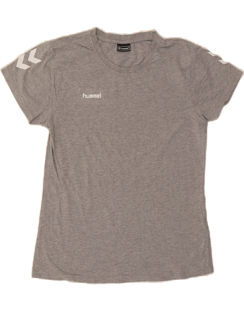 HUMMEL Mens T-Shirt Top Medium Grey Cotton Vintage Hummel and Second-Hand Hummel from Messina Hembry 