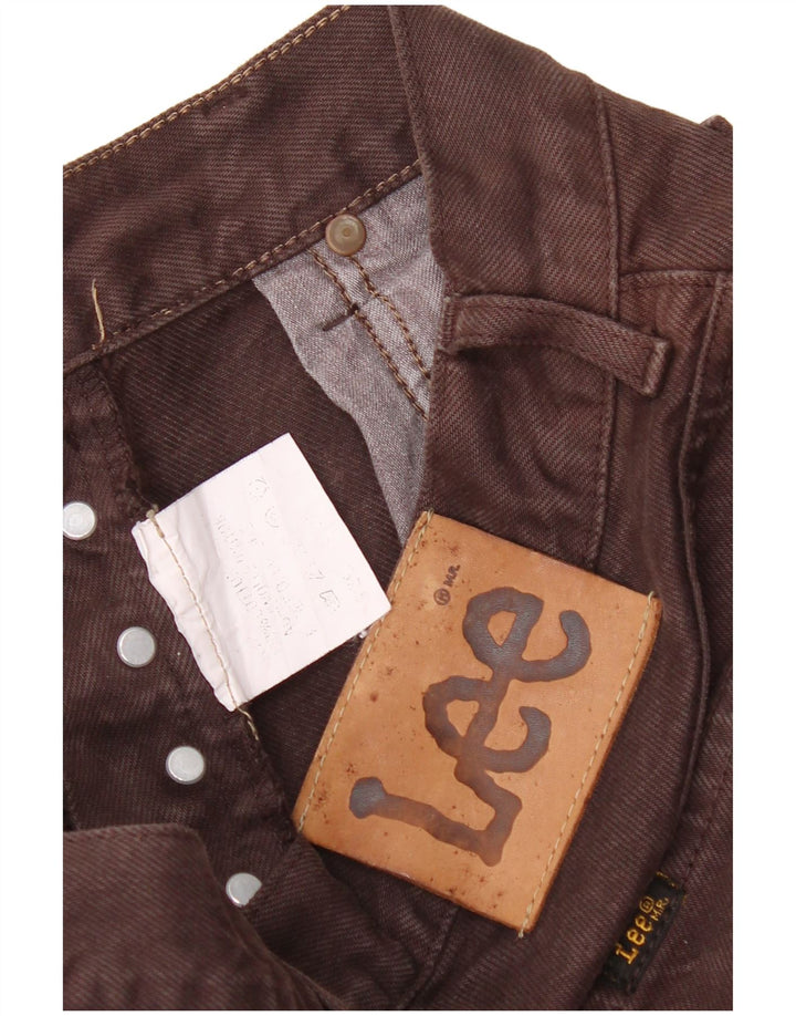 Lee Mens Straight Jeans W28 L31 Brown Cotton