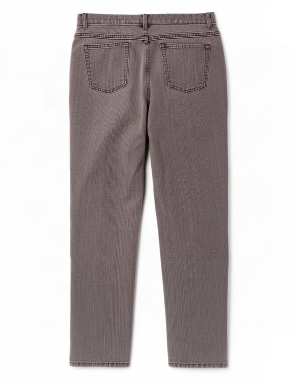 Marks & Spencer Womens High Waist Straight Jeans UK 12 Medium W28 L28 Grey