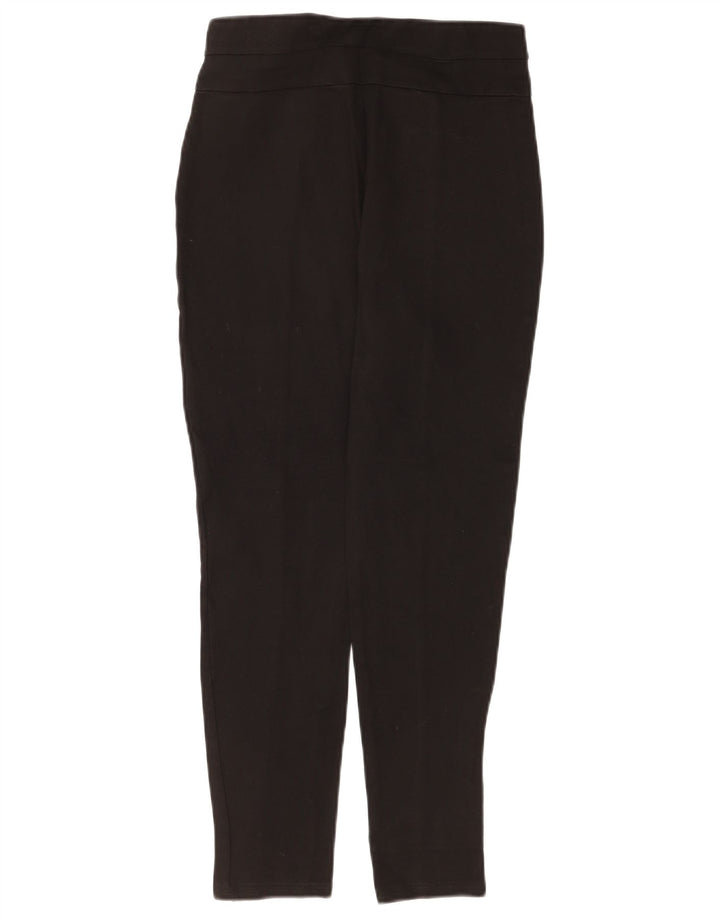 Zara Womens Slim Cropped Trousers Medium W28 L25 Black