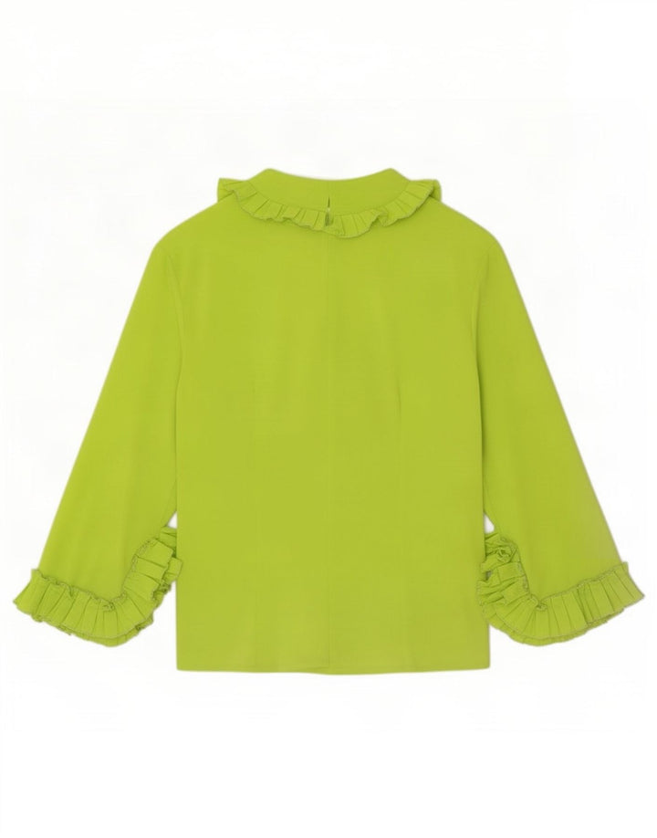 Naracamicee Womens 3/4 Sleeve Blouse Top UK 14 Medium Green Polyester