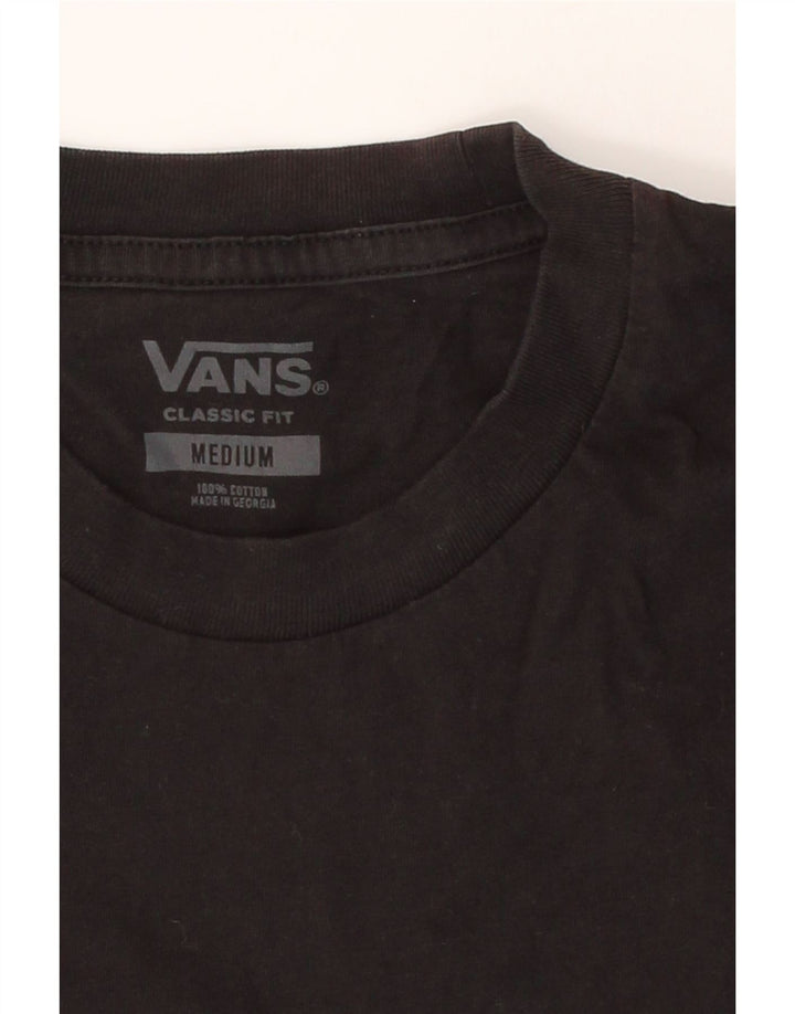 VANS Mens Classic Fit T-Shirt Top Medium Black Colourblock Cotton Vintage Vans and Second-Hand Vans from Messina Hembry 