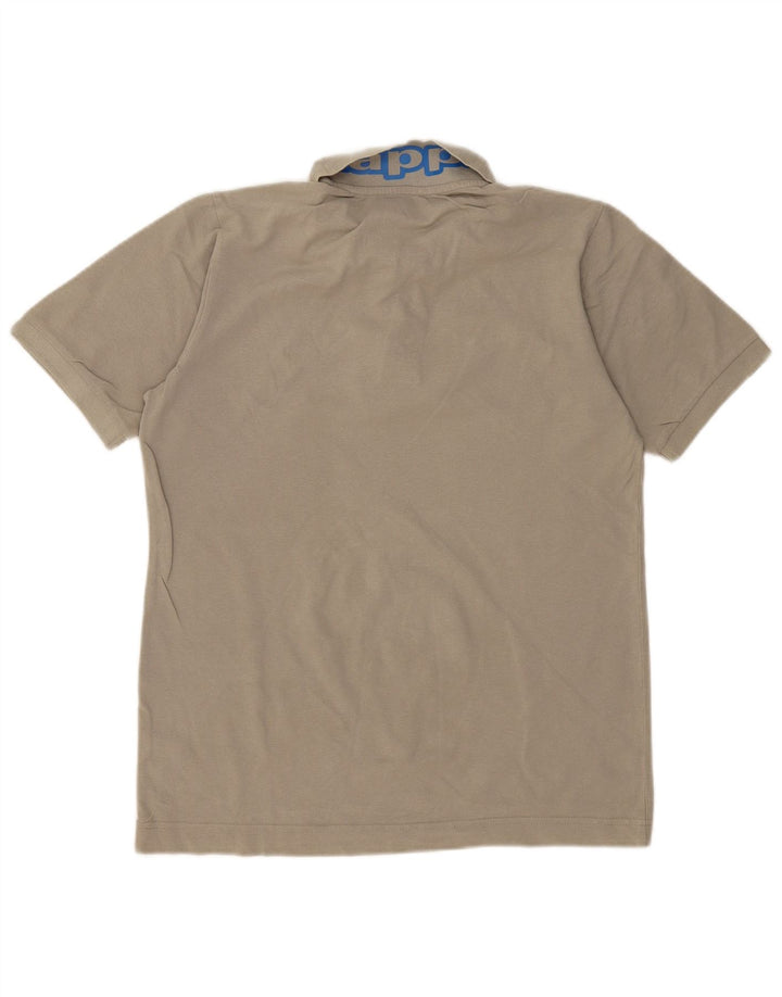 KAPPA Mens Graphic Polo Shirt Medium Khaki