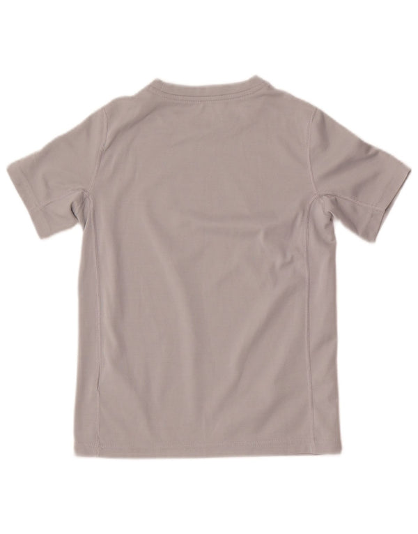 Nike Boys Dri Fit Standard Graphic T-Shirt Top 8-9 Years Small Grey
