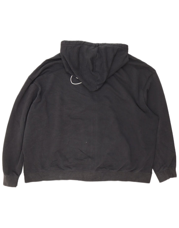 Nike Womens Dri Fit Oversized Zip Hoodie Sweater UK 18 XL Black Cotton