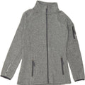 VINTAGE Womens Tracksuit Top Jacket IT 42 Medium Grey Flecked Polyester Vintage Vintage and Second-Hand Vintage from Messina Hembry 