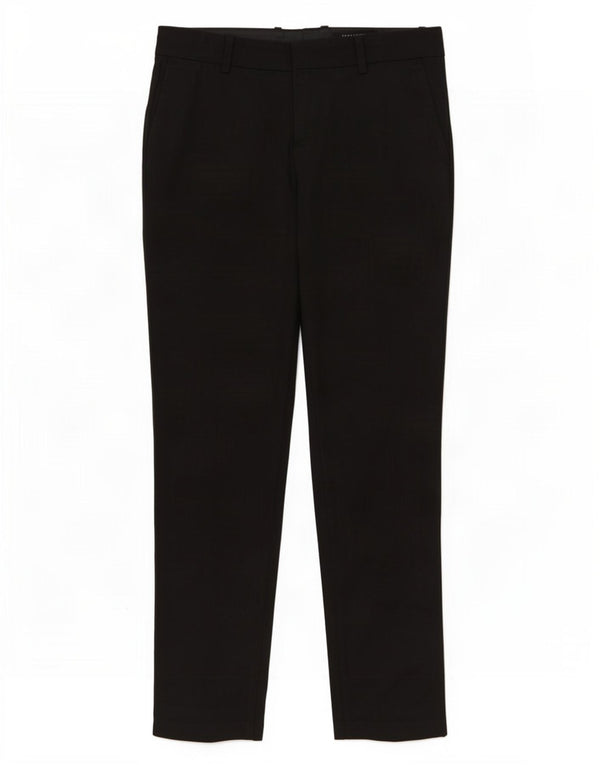 Zara Womens Slim Chino Trousers Small W26 L28 Black