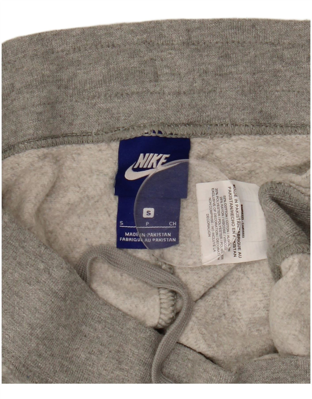 NIKE Womens Tracksuit Trousers Joggers UK 10 Small Grey Cotton