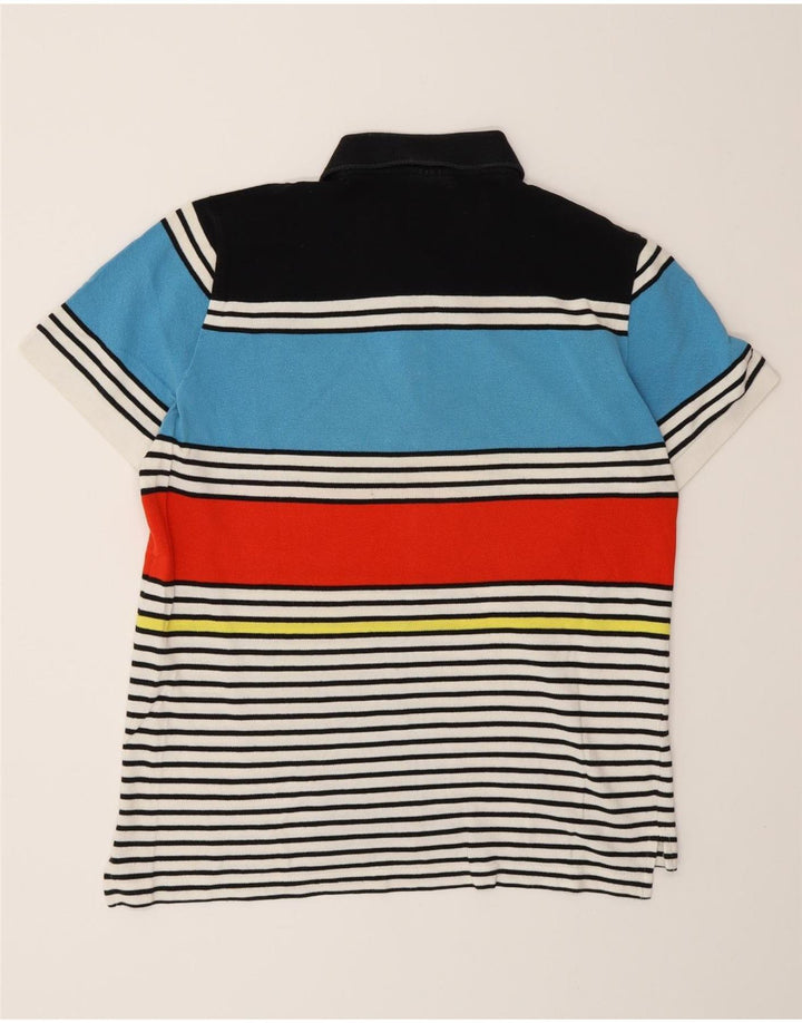 Lacoste Mens Polo Shirt Size 5 Large Multicoloured Striped Cotton