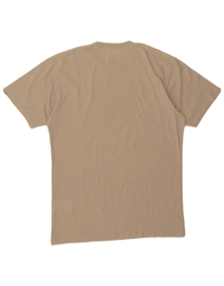 Vans Mens Classic Fit Graphic T-Shirt Top Medium Beige Cotton