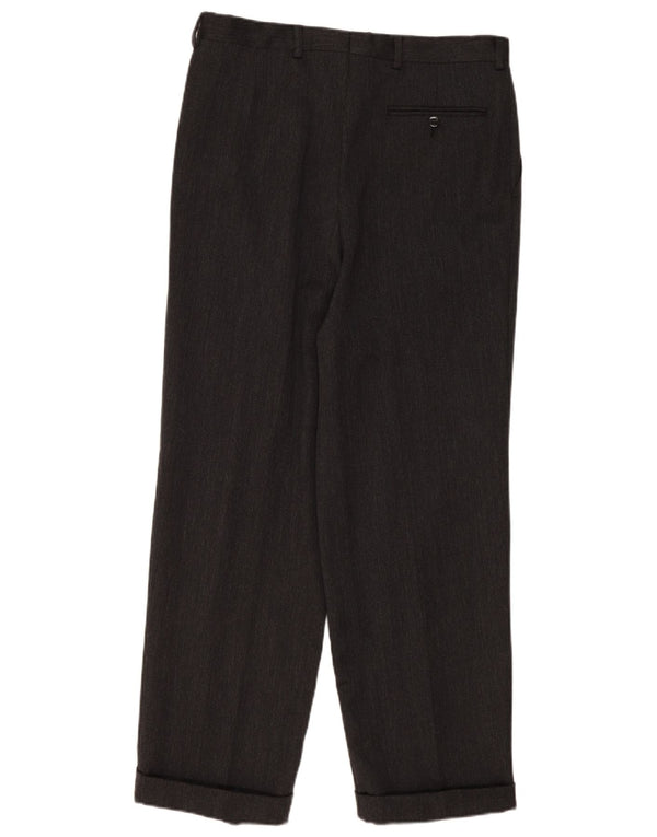 Cacharel Mens Pegged Suit Trousers IT 50 Large W34 L31 Grey