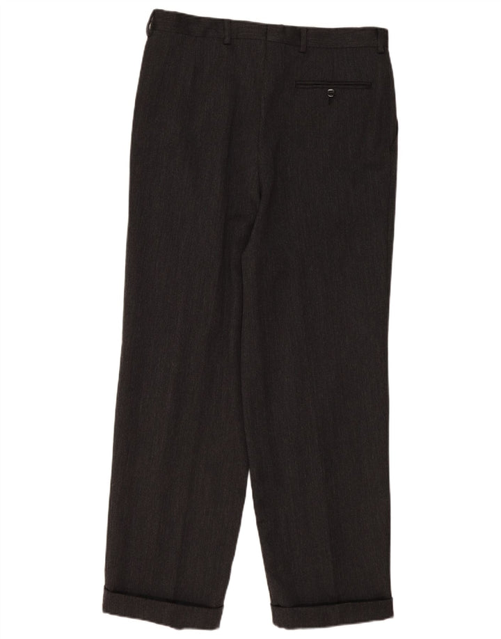 Cacharel Mens Pegged Suit Trousers IT 50 Large W34 L31 Grey