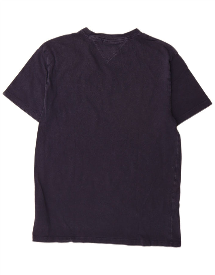 Tommy Hilfiger Mens Graphic T-Shirt Medium Navy Blue Cotton