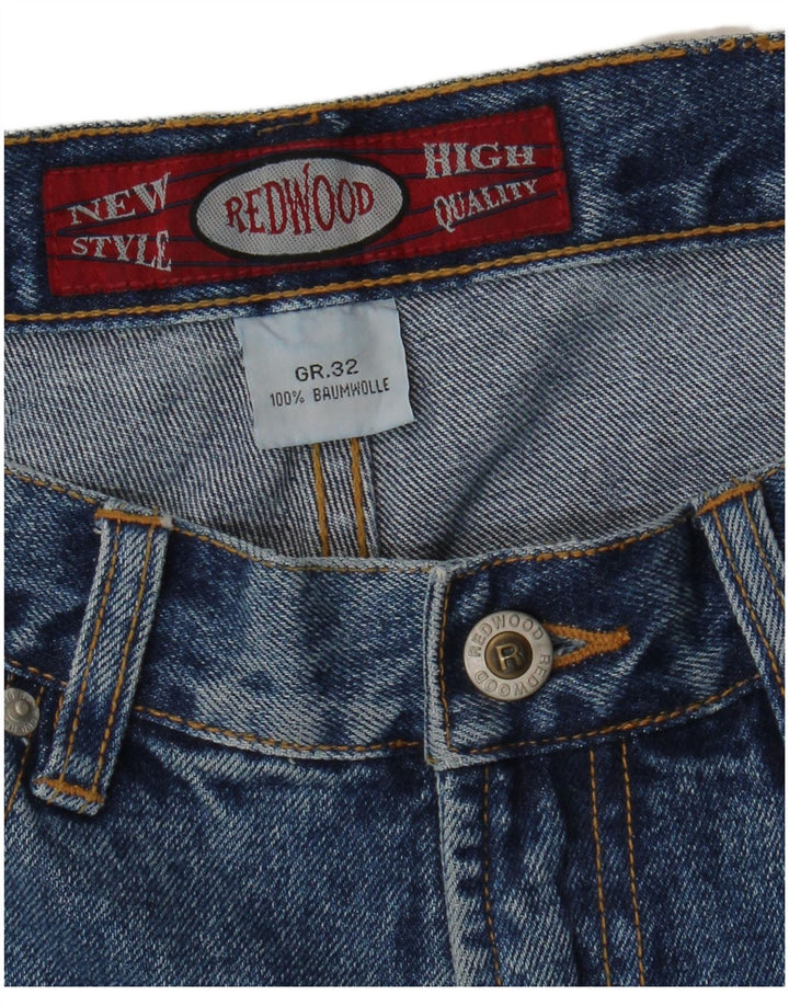 REDWOOD Womens Denim Shorts W32 Large Blue Cotton