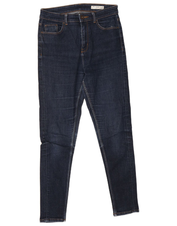 Marks & Spencer Womens Skinny Jeans UK 10 Small W28 L27 Navy Blue