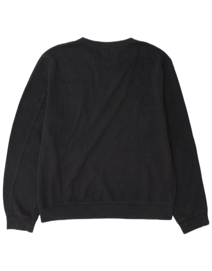 Zara Mens Graphic Sweatshirt Jumper Medium Black Polyester