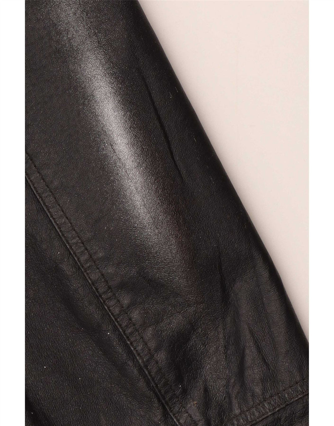 Vintage Mens Leather Biker Jacket IT 50 Medium Black